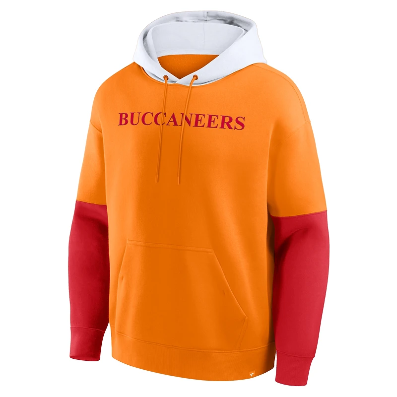 Sweat à capuche rétro Fanatics Tan pour homme, motif casque des Tampa Bay Buccaneers