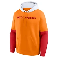 Sweat à capuche rétro Fanatics Tan pour homme, motif casque des Tampa Bay Buccaneers