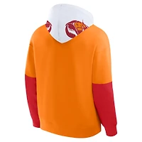 Men's Fanatics Tan Tampa Bay Buccaneers Helmet Retro Pullover Hoodie
