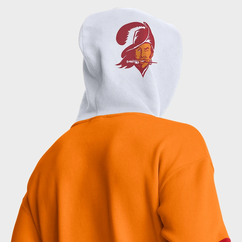 Sweat à capuche rétro Fanatics Tan pour homme, motif casque des Tampa Bay Buccaneers