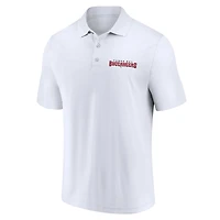 Men's Fanatics White/Red Tampa Bay Buccaneers Lockup Two-Pack Polo Set