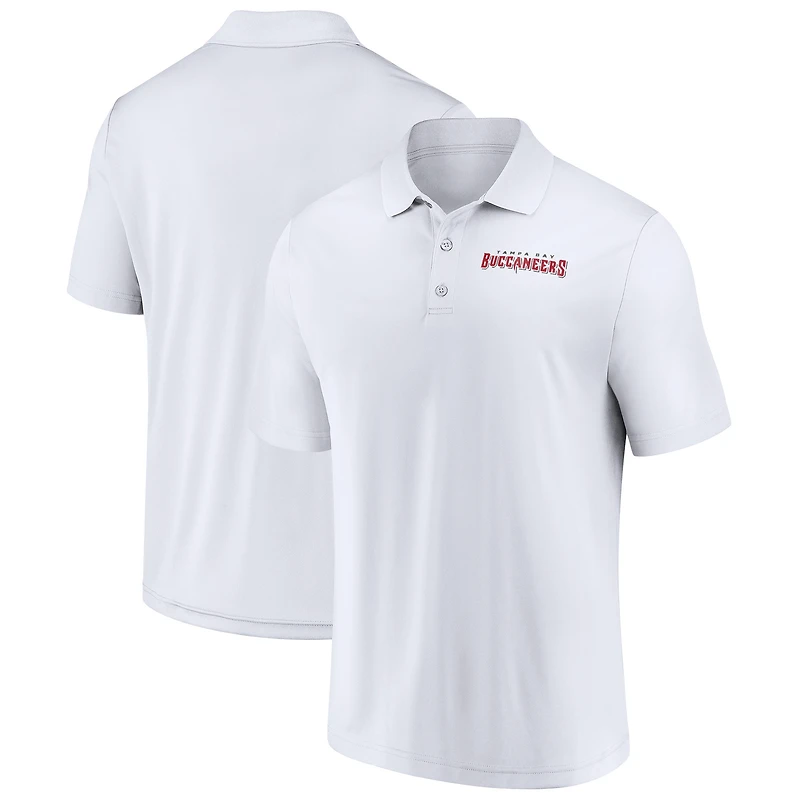 Men's Fanatics  White Tampa Bay Buccaneers Lockup Polo
