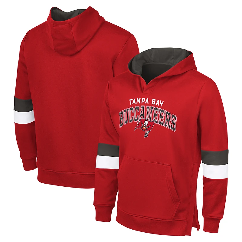 Sweat à capuche adaptatif G-III Sports by Carl Banks pour homme, rouge/étain, Tampa Bay Buccaneers