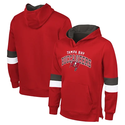 Sweat à capuche adaptatif G-III Sports by Carl Banks pour homme, rouge/étain, Tampa Bay Buccaneers