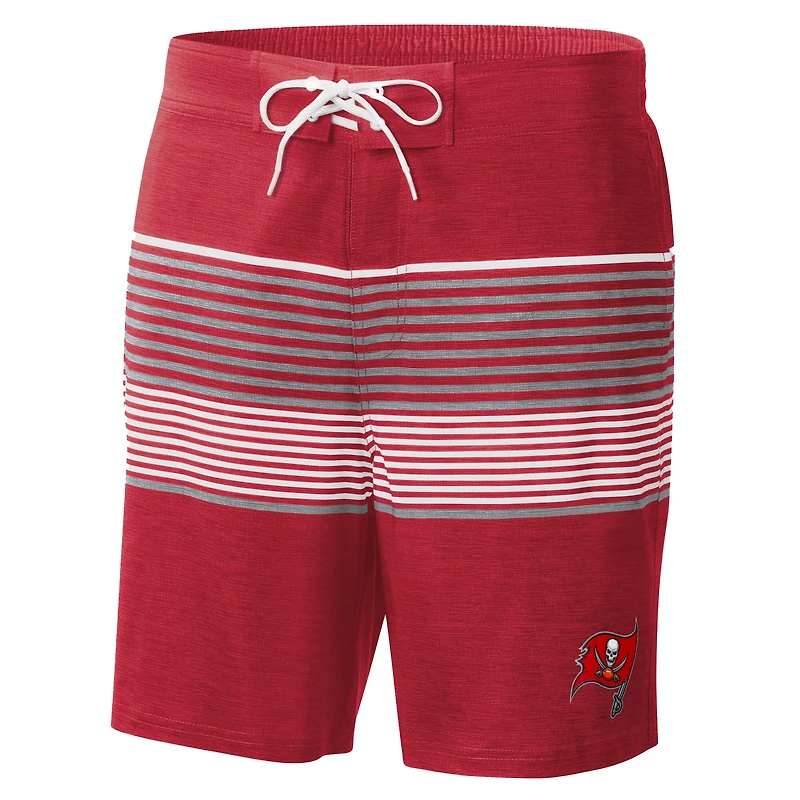 Short de bain pour homme G-III Sports by Carl Banks Rouge Tampa Bay Buccaneers Coastline Volley