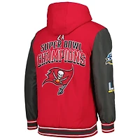 Veste à capuche entièrement zippée blocs de couleurs G-III Sports by Carl Banks pour hommes, rouge, Tampa Bay Buccaneers Player Option