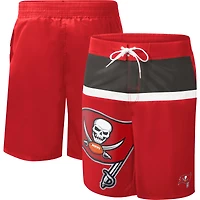 Maillot de bain G-III Sports by Carl Banks Tampa Bay Buccaneers Sea Wind rouge pour homme