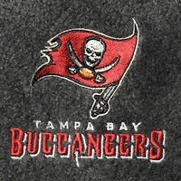 Débardeur entièrement zippé en polaire Houston Tampa Bay Buccaneers gris pour homme