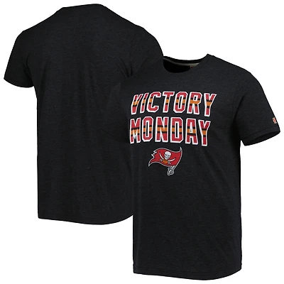 T-shirt Tri-Blend Homage Black Tampa Bay Buccaneers Victory Monday pour homme