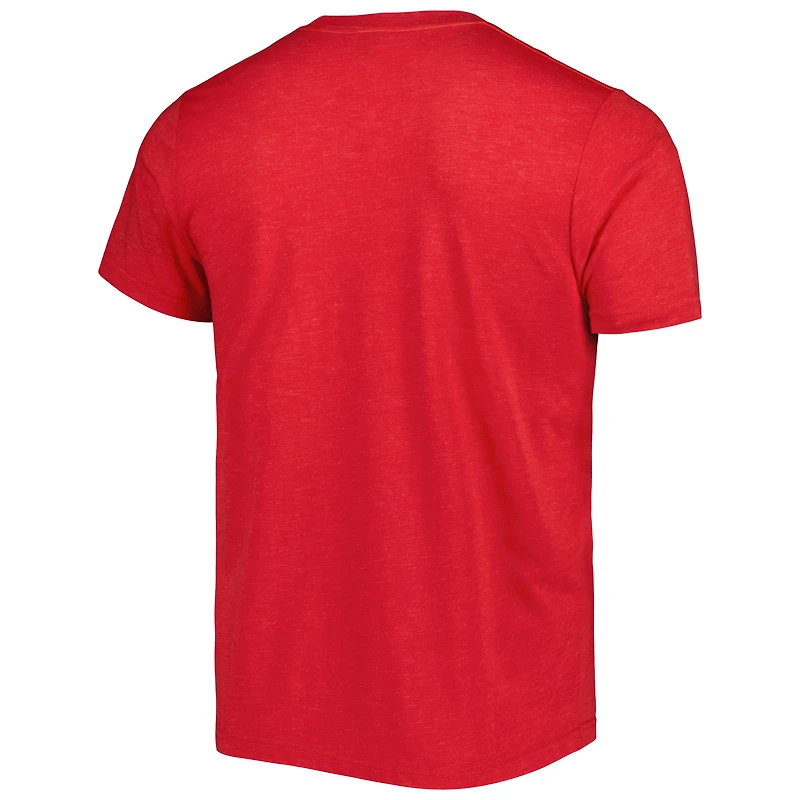 T-shirt à trois mélanges Homage Red Tampa Bay Buccaneers Super Bowl Classics pour homme