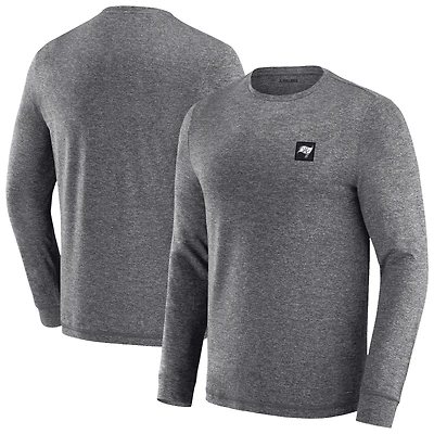T-shirt à manches longues noir chiné J. Palmer pour homme, des Buccaneers de Tampa Bay, avec quatre points