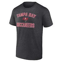 Men's Logo Athletic Charcoal Tampa Bay Buccaneers Cotton Victory Arch T-Shirt