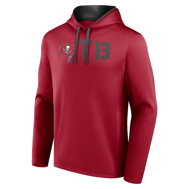 Sweat à capuche rouge avec logo athlétique pour homme des Tampa Bay Buccaneers Head Start