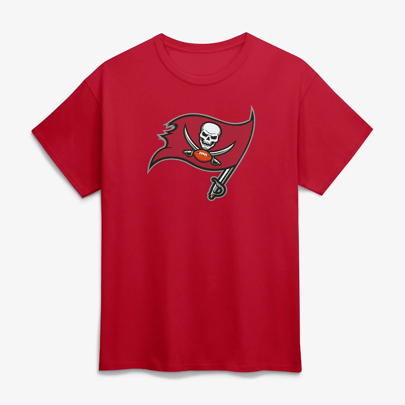 T-shirt homme rouge à logo athlétique des Buccaneers de Tampa Bay, principal