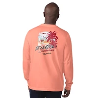 T-shirt à manches longues pour homme Margaritaville Orange Tampa Bay Buccaneers It's Five O'Clock Somewhere
