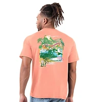 T-shirt orange pour homme des Buccaneers de Tampa Bay Margaritaville, le temps passe vite