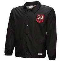 Men's Mitchell & Ness Black Tampa Bay Buccaneers 50th Season Full-Snap Coaches Jacket