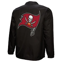 Men's Mitchell & Ness Black Tampa Bay Buccaneers 50th Season Full-Snap Coaches Jacket