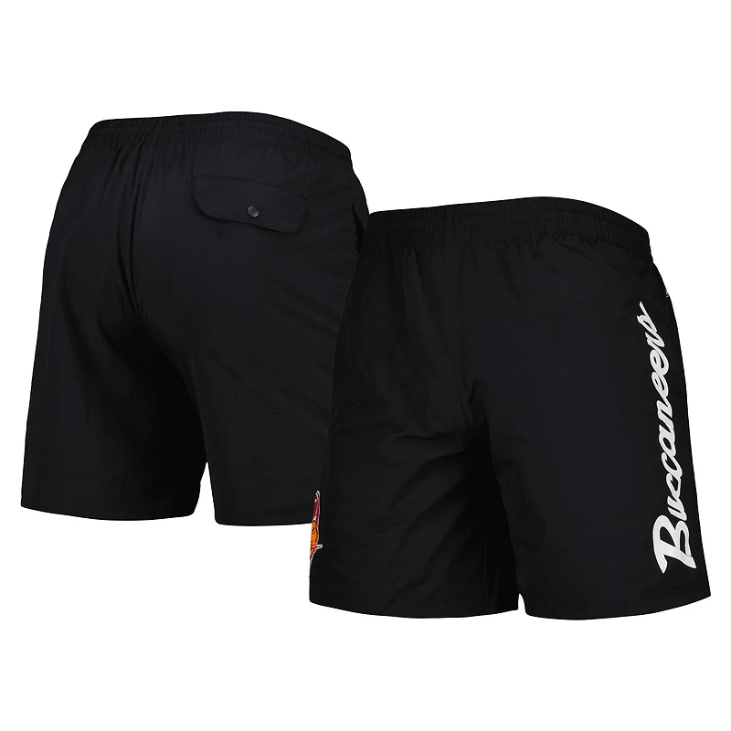 Short en nylon Team Essentials des Buccaneers de Tampa Bay Mitchell & Ness pour homme, noir