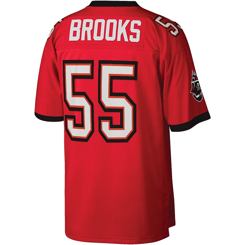 Maillot Homme Mitchell & Ness Derrick Brooks Red Tampa Bay Buccaneers Legacy Replica