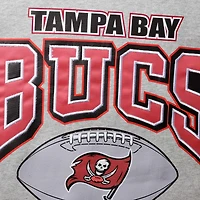 Mitchell & Ness pour hommes gris chiné Tampa Bay Buccaneers Big Tall - Sweat-shirt à imprimé intégral
