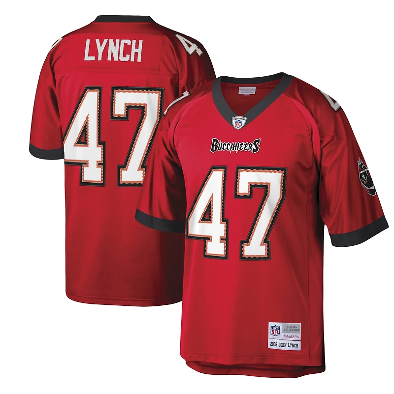 Maillot réplique Mitchell & Ness John Lynch rouge Tampa Bay Buccaneers Legacy pour hommes