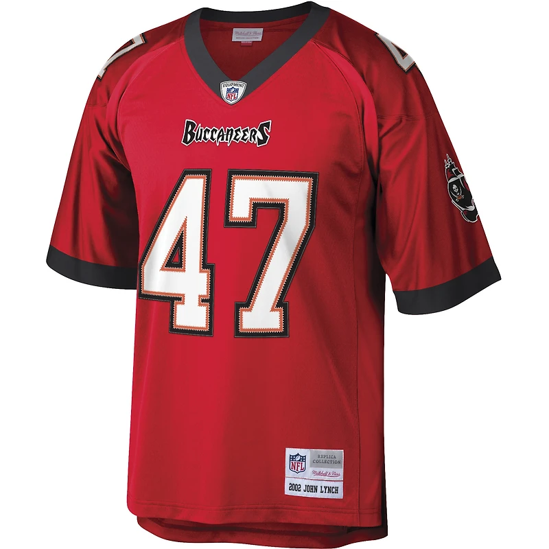 Maillot réplique Mitchell & Ness John Lynch rouge Tampa Bay Buccaneers Legacy pour hommes