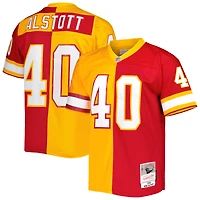 Maillot réplique Mitchell & Ness Mike Alstott orange/rouge Tampa Bay Buccaneers 1996 Split Legacy pour hommes