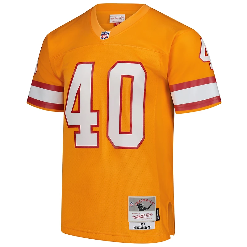 Men's Mitchell & Ness Mike Alstott Orange Tampa Bay Buccaneers Legacy Replica Jersey
