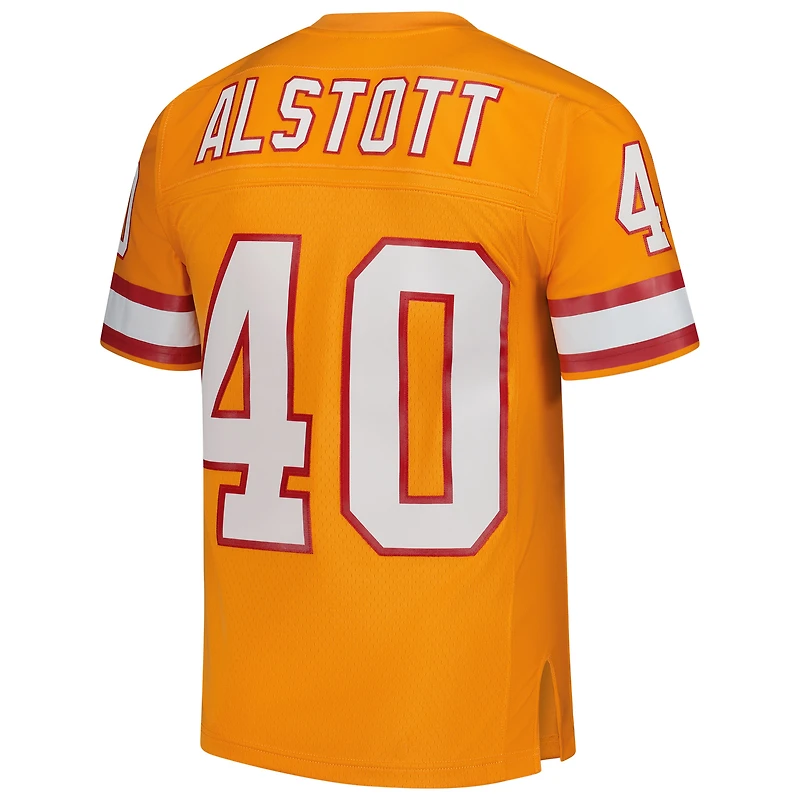 Men's Mitchell & Ness Mike Alstott Orange Tampa Bay Buccaneers Legacy Replica Jersey