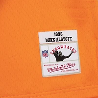 Men's Mitchell & Ness Mike Alstott Orange Tampa Bay Buccaneers Player Name Number Hoodie Legacy Jersey
