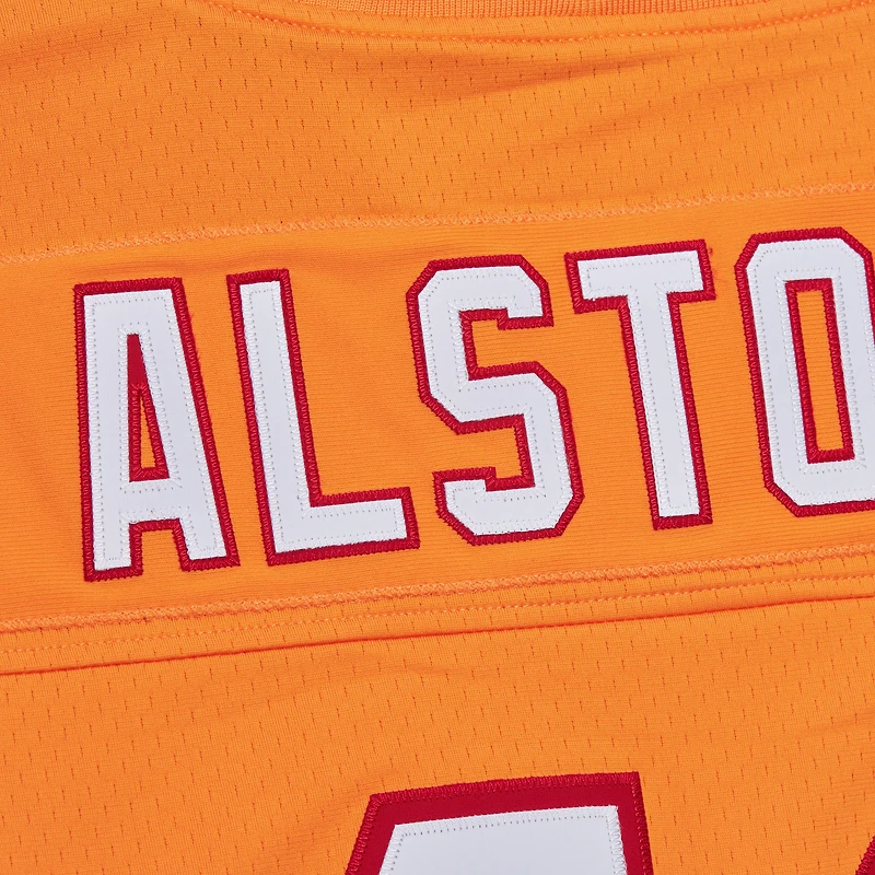 Men's Mitchell & Ness Mike Alstott Orange Tampa Bay Buccaneers Player Name Number Hoodie Legacy Jersey