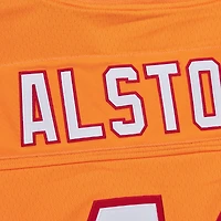 Men's Mitchell & Ness Mike Alstott Orange Tampa Bay Buccaneers Player Name Number Hoodie Legacy Jersey