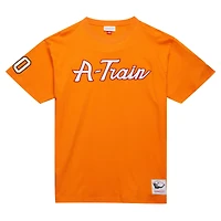 T-shirt orange pour hommes Mitchell & Ness Mike Alstott Tampa Bay Buccaneers surnom de joueur retraité