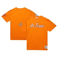 T-shirt orange pour hommes Mitchell & Ness Mike Alstott Tampa Bay Buccaneers surnom de joueur retraité