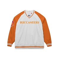 Men's  Mitchell & Ness Orange Tampa Bay Buccaneers Classic V-Neck Pullover