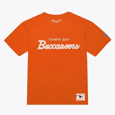 T-shirt classique Mitchell & Ness orange pour homme, entraîneur-chef des Buccaneers de Tampa Bay