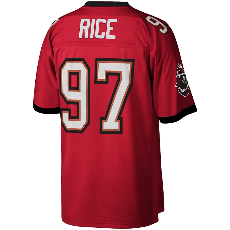 Maillot réplique Legacy rouge Mitchell & Ness Simeon Rice des Buccaneers de Tampa Bay pour homme