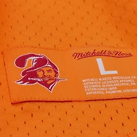 Haut en maille orange pour homme, joueur retraité des Buccaneers de Tampa Bay, nom et numéro, Mitchell & Ness Warren Sapp