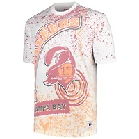 Men's Mitchell & Ness White Tampa Bay Buccaneers Big Tall Allover Print T-Shirt