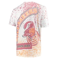 Men's Mitchell & Ness White Tampa Bay Buccaneers Big Tall Allover Print T-Shirt