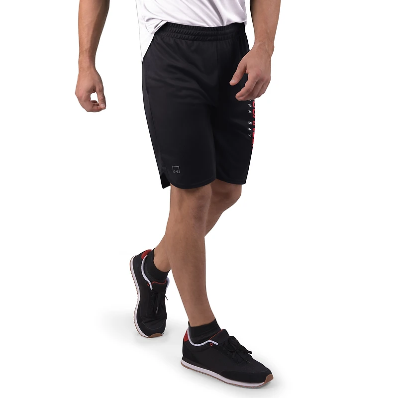 Short en maille noire MSX by Michael Strahan pour homme des Buccaneers de Tampa Bay