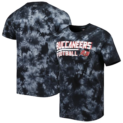 T-shirt MSX by Michael Strahan noir Tampa Bay Buccaneers Recovery Tie-Dye pour homme