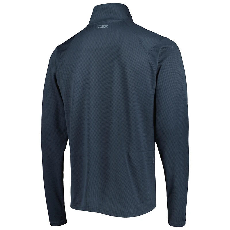 Men's MSX by Michael Strahan Charcoal Tampa Bay Buccaneers Half-Zip Pullover