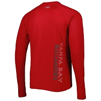 T-shirt raglan à manches longues pour homme MSX by Michael Strahan Rouge Tampa Bay Buccaneers Interval