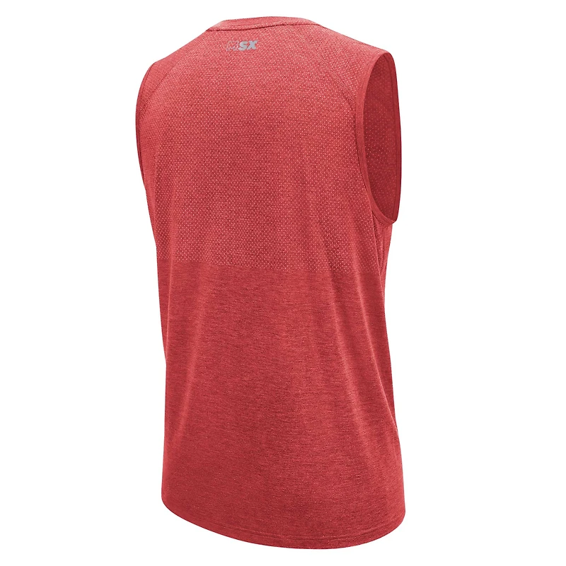 T-shirt sans manches MSX by Michael Strahan Red Tampa Bay Buccaneers Warm Up pour homme