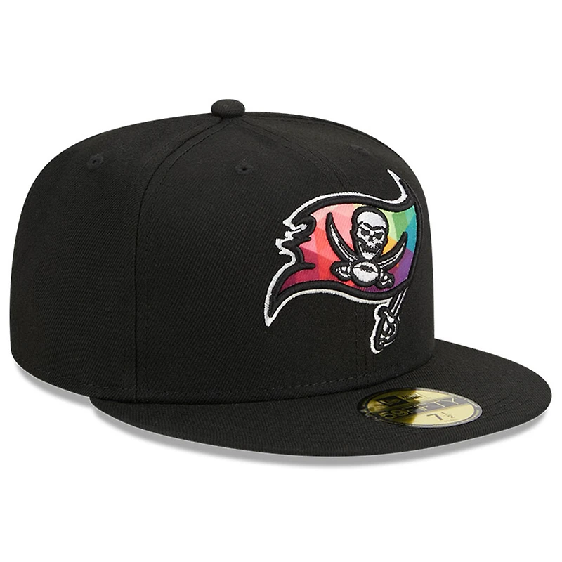 Casquette ajustée 59FIFTY NFL Crucial Catch 2023 Tampa Bay Buccaneers New Era noire pour homme