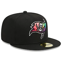 Casquette ajustée 59FIFTY NFL Crucial Catch 2023 Tampa Bay Buccaneers New Era noire pour homme