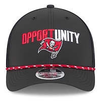 Men's New Era Black Tampa Bay Buccaneers 2025 Inspire Change 9FORTY M-Crown Adjustable Hat