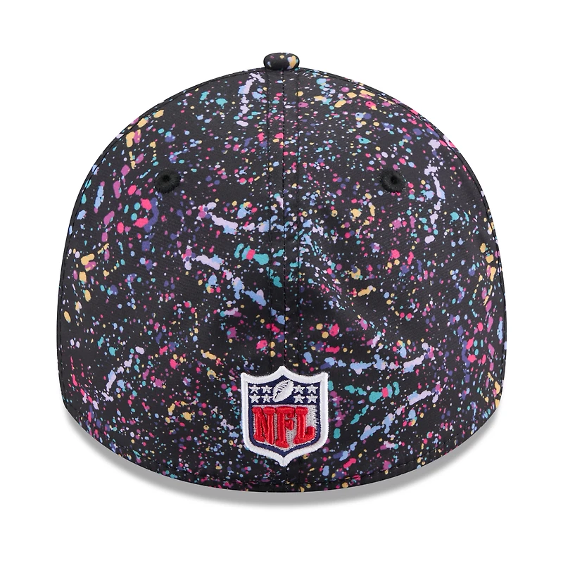 Casquette New Era noire 39THIRTY Flex des Buccaneers de Tampa Bay 2025 NFL Crucial Catch pour homme
